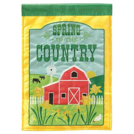 RECINTO 29 x 42 in. Barn Spring In The Country Polyester Garden Flag - Large RE3458711